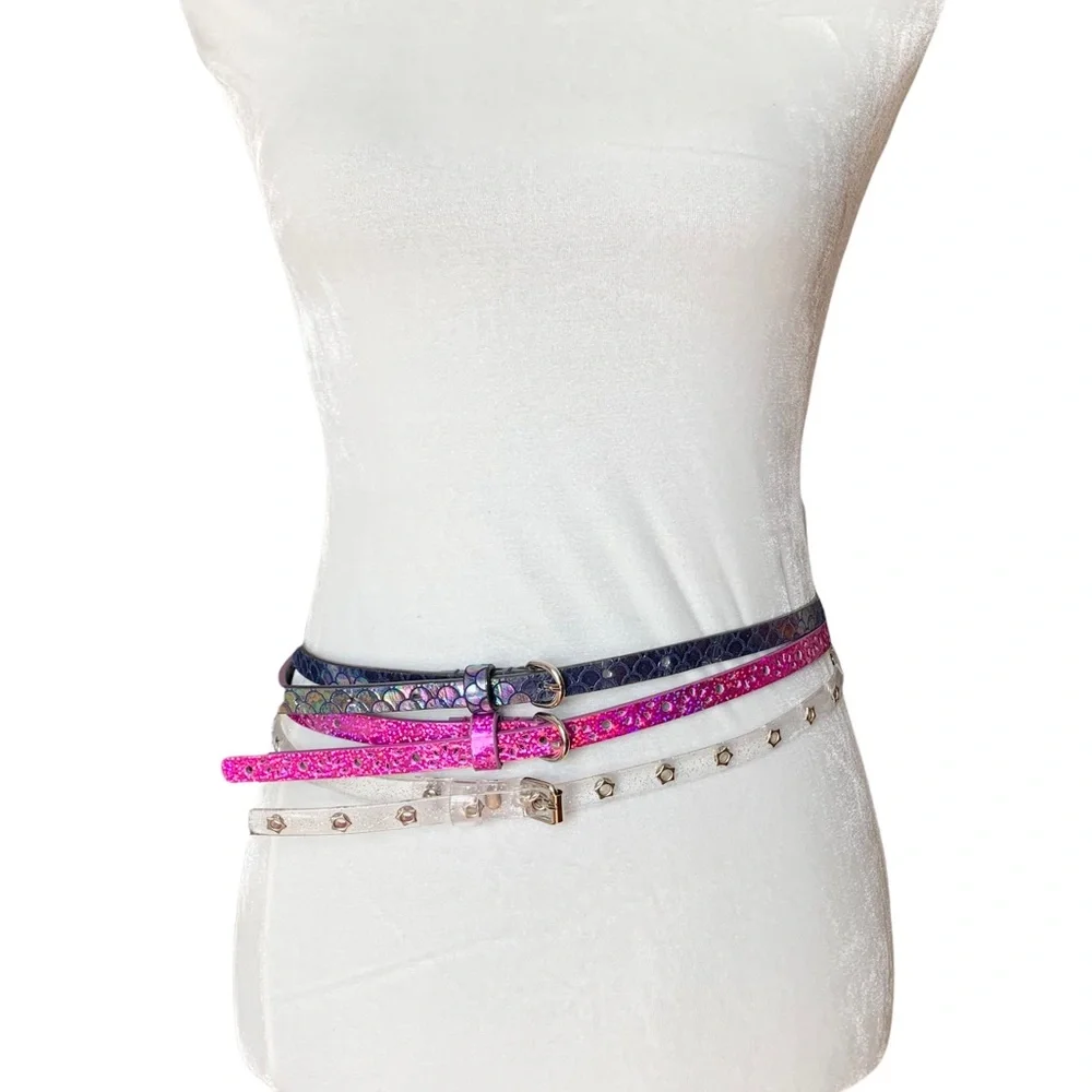 Girls Belts - Set of 3